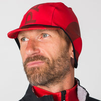 Red Winter Cycling Cap - Alpine Thermal