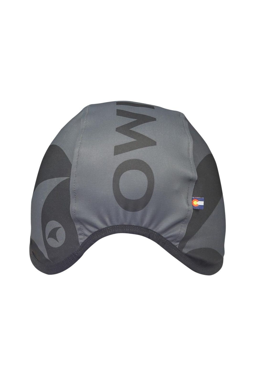 Black/Grey Winter Cycling Cap - Alpine Thermal Back View