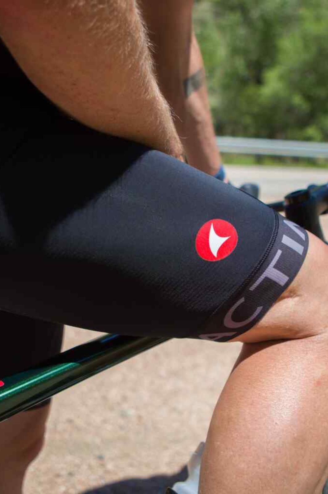 Men's Black Cycling Bibs on Sale - Ascent Vector Logo 