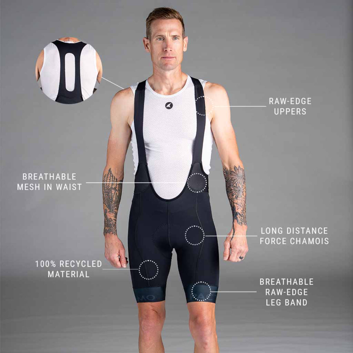 Ascent Vector Pro Cycling Bib Short - Bib Comparison Page