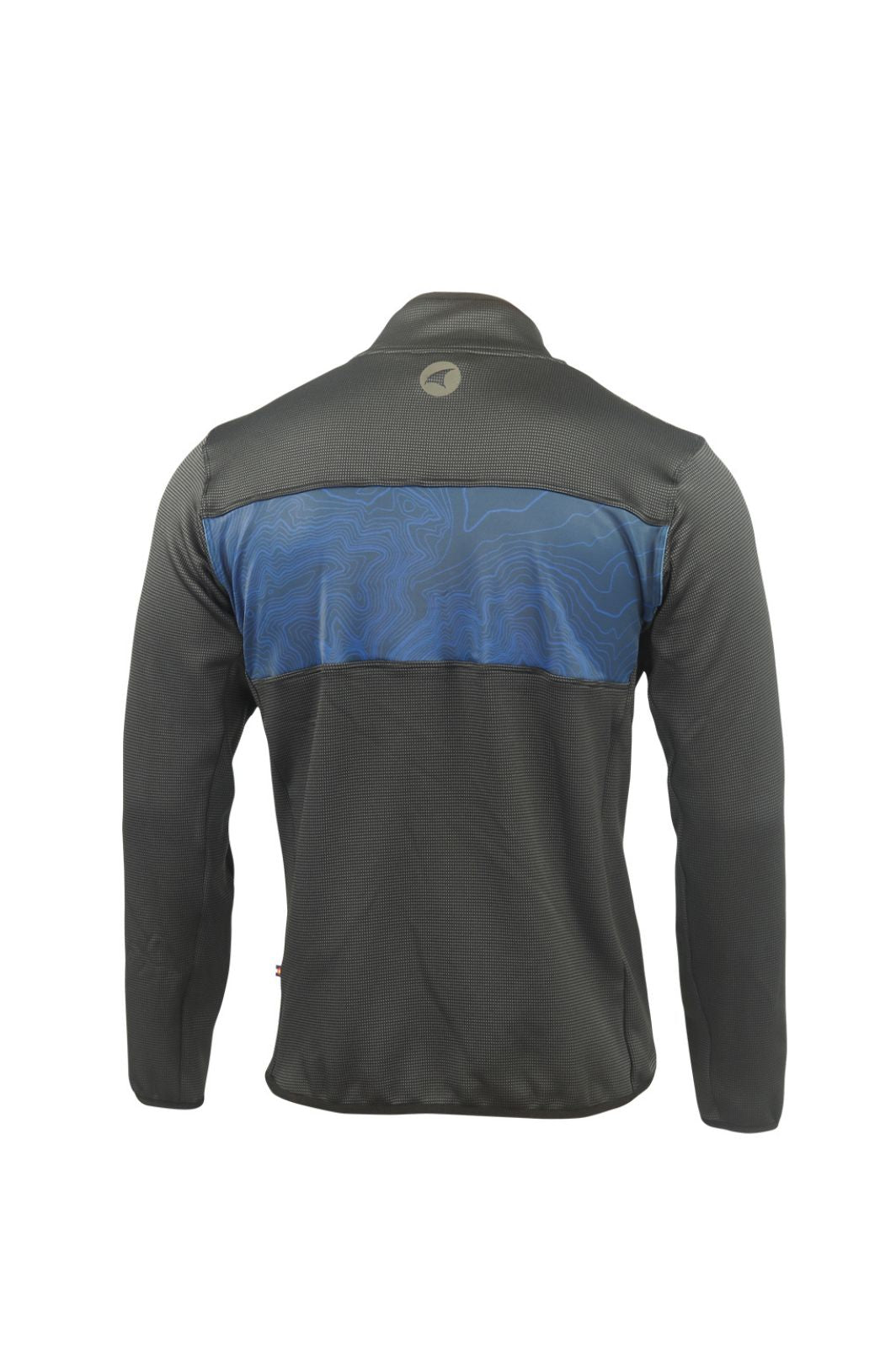 Men's Navy Blue Casual Off-Bike Pullover - Back View