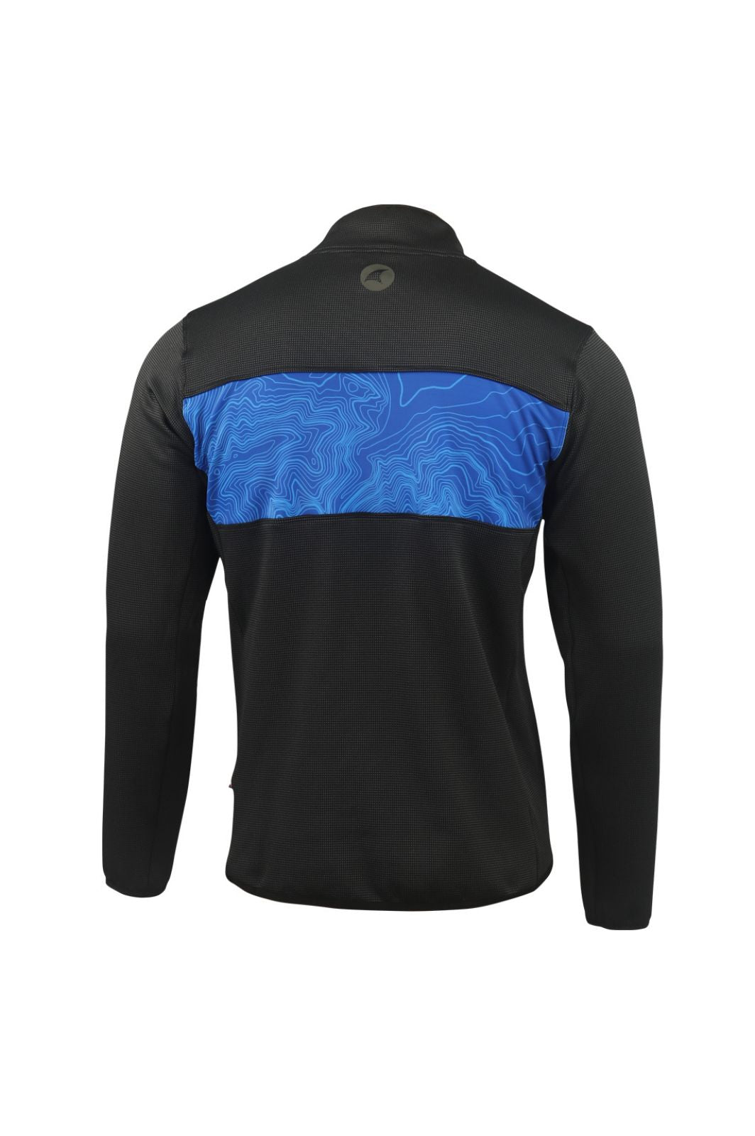 Men's Blue Casual Off-Bike Pullover - Back View
