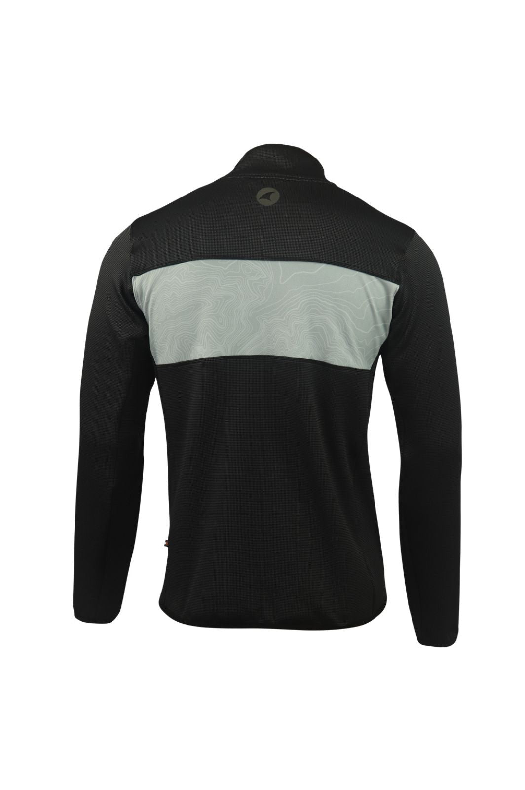 Men's Casual Off Bike Fleece Pullover - Grey Back View