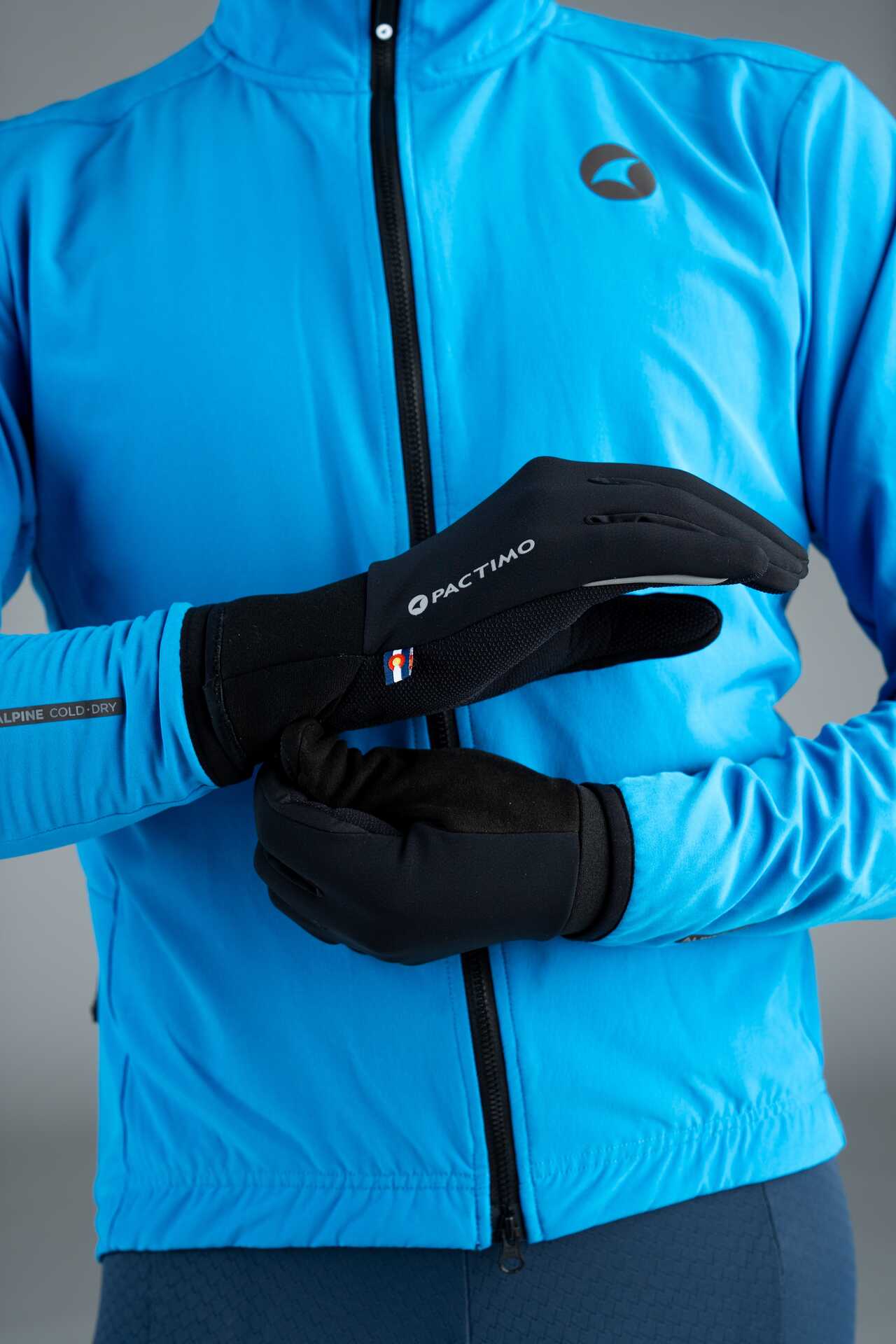 Black Winter Cycling Gloves  for men or women