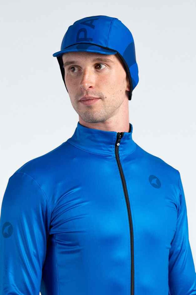 Blue Winter Cycling Cap - Alpine Thermal