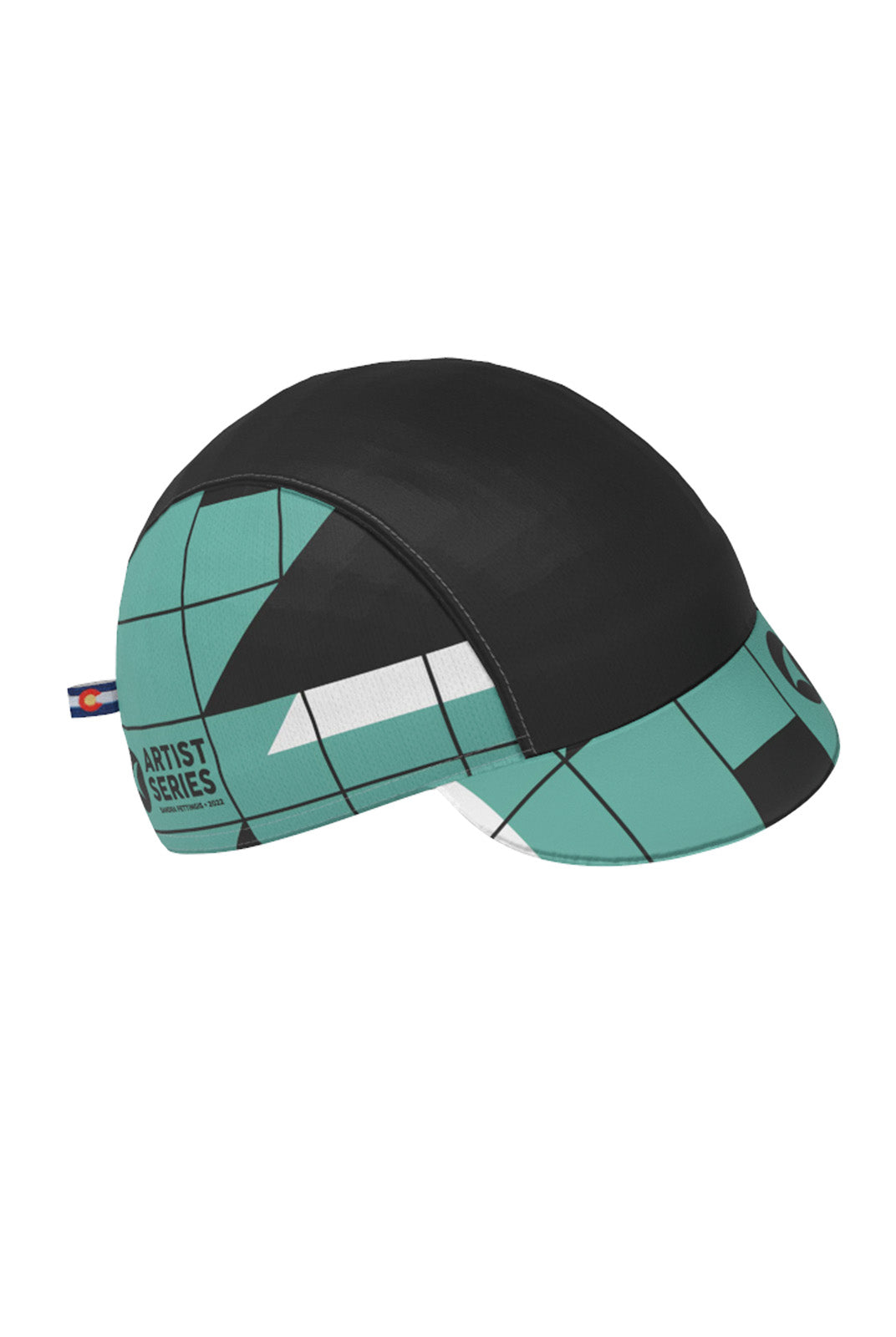 Green Cycling Cap - Sandra Fettingis Design Right View