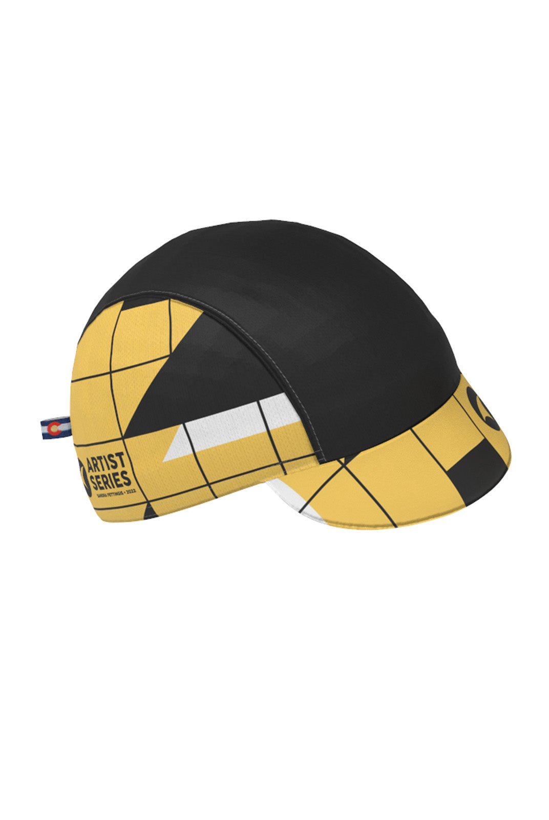 Yellow Cycling Cap - Sandra Fettingis Design Right View