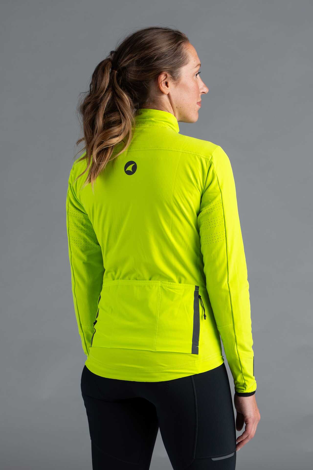 Women's High-Visibility Thermal Cycling Jacket - Back View