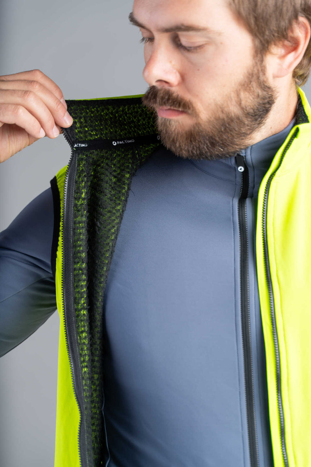 Men's High Visibility Thermal Cycling Vest - Polartec Alpha Fleece Liner