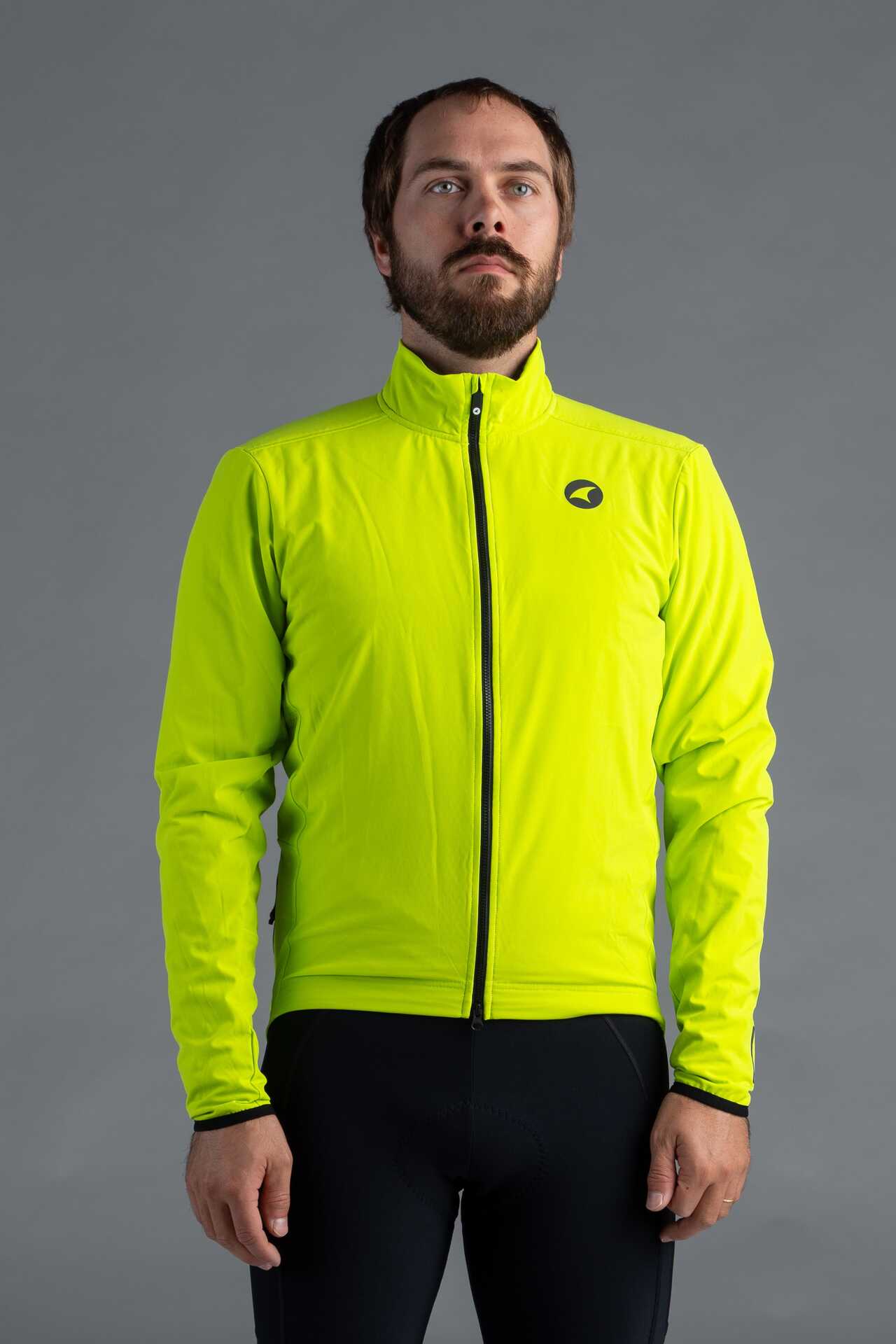 Men's High-Visibility Thermal Cycling Jacket - Front View