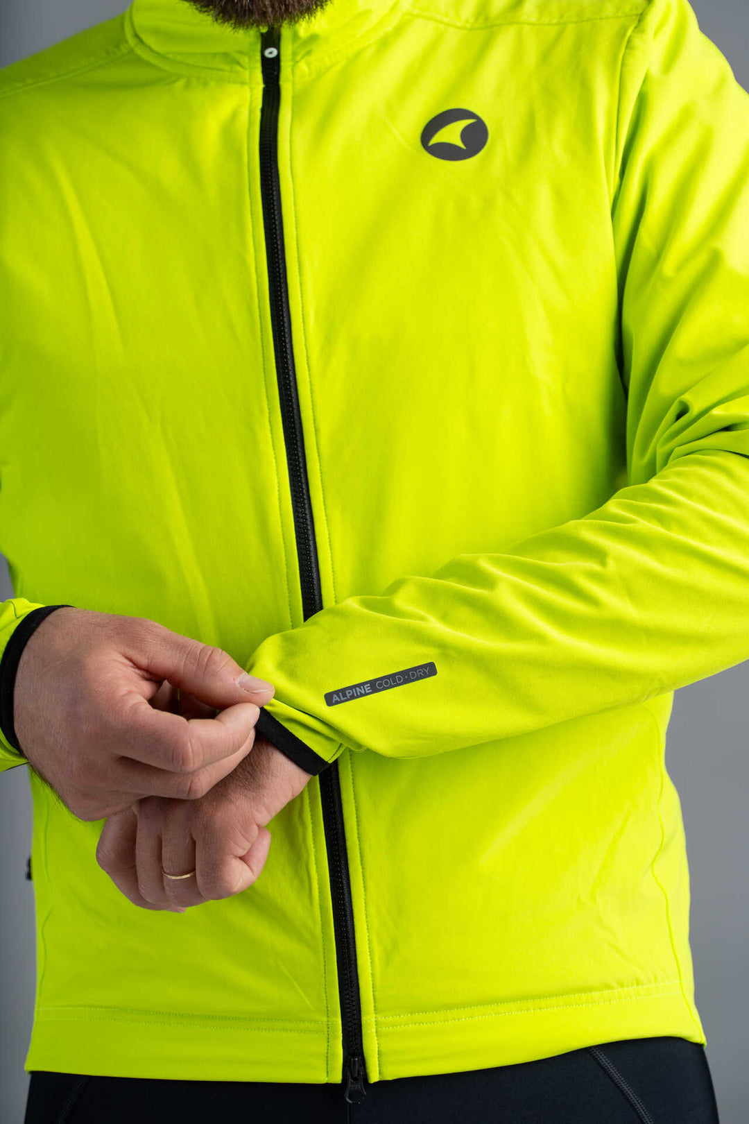Men's High-Visibility Thermal Cycling Jacket - Sleeve Detail