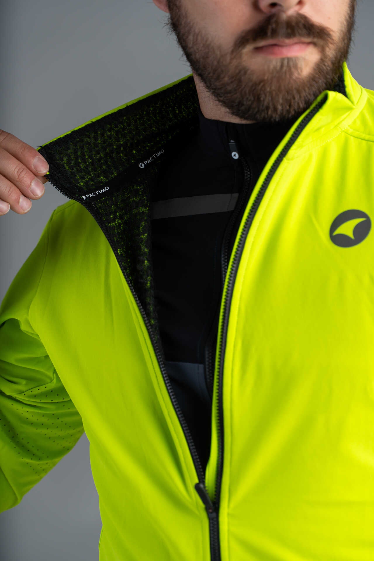 Men's High-Visibility Thermal Cycling Jacket - Polartec Alpha Fleece Liner