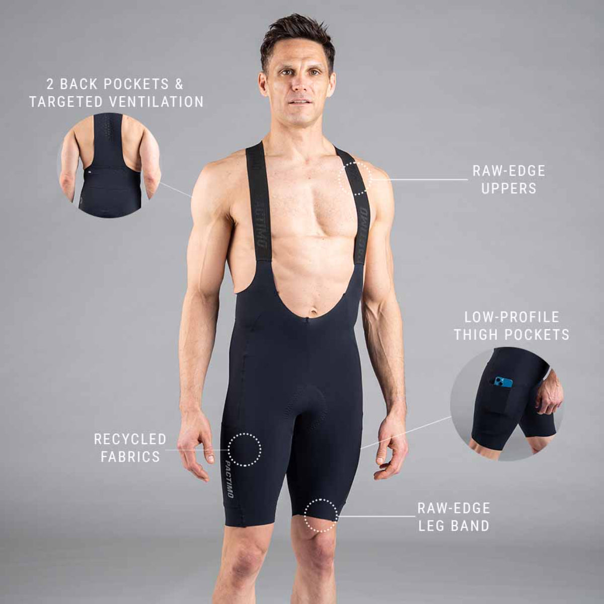 Range Flyte Cargo Cycling Bib Shorts - Bib Comparison Page