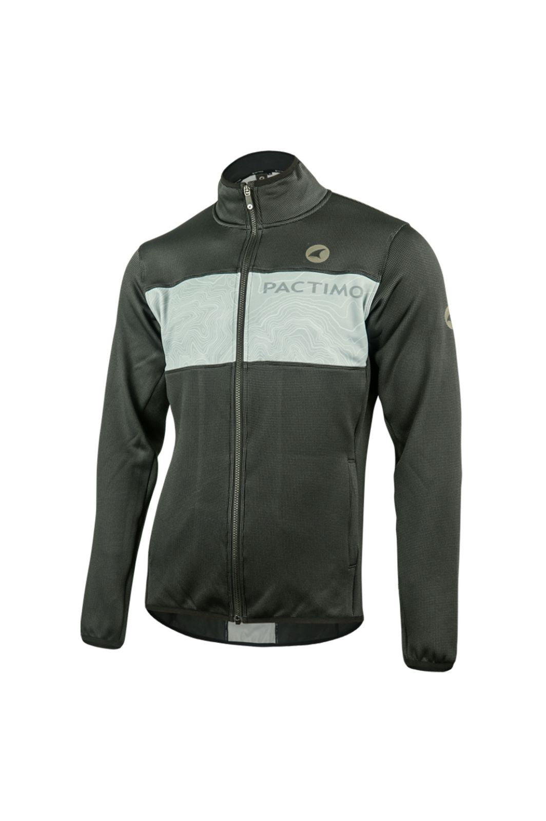 Men's Light Grey Blue Cycling Track Jacket 