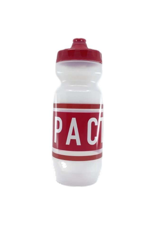 Clear & Red Pactimo Water Bottle
