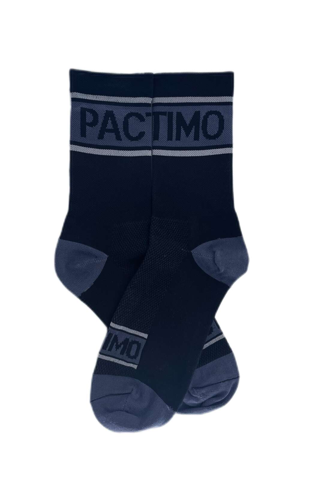 Black Cycling Socks - Ascent Side By Side