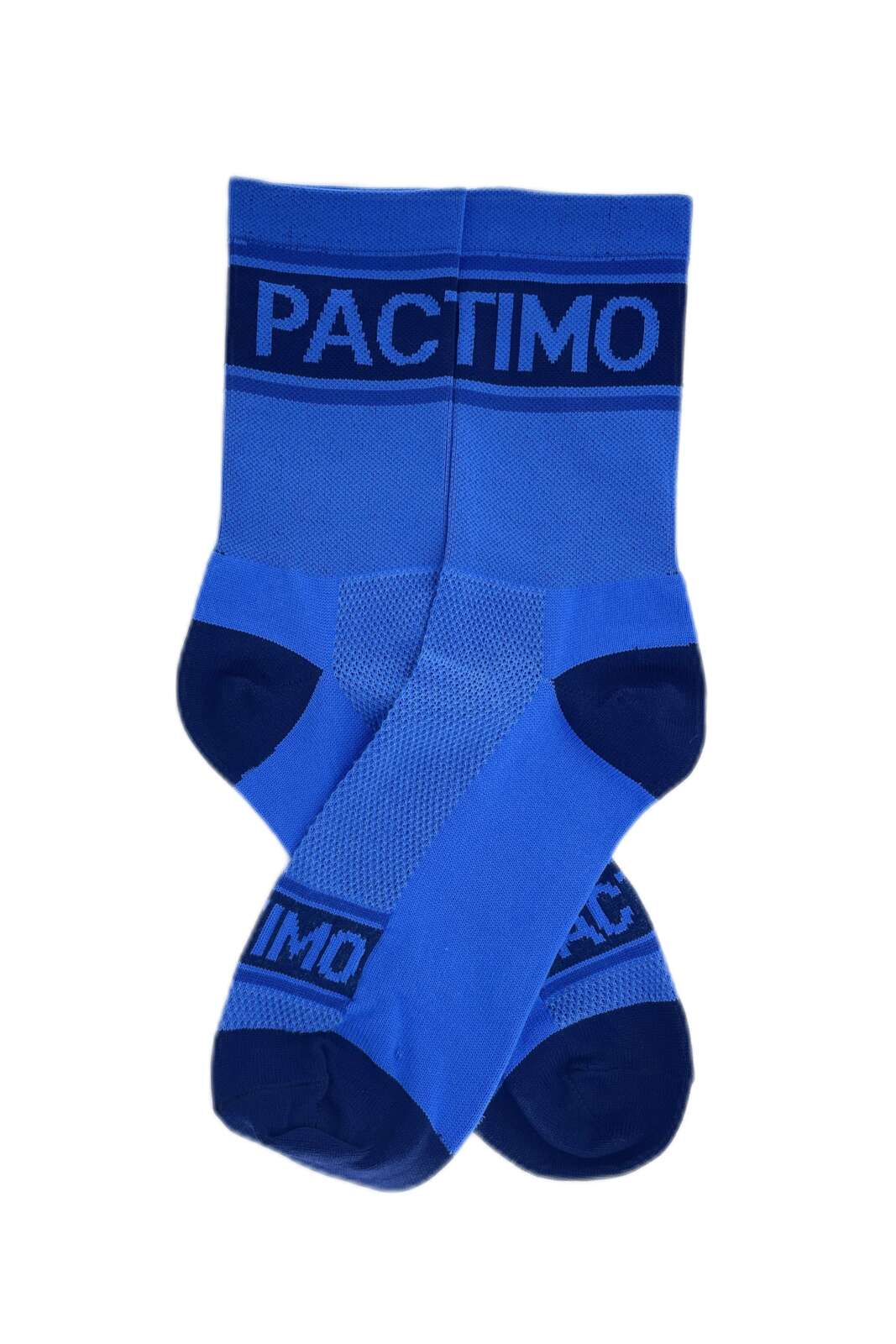 Blue Cycling Socks - Ascent Side by Side