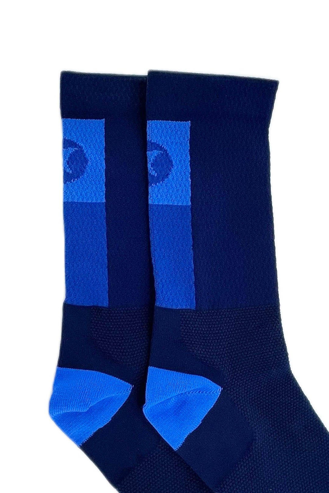 Navy Blue Cycling Socks - Summit Close-Up