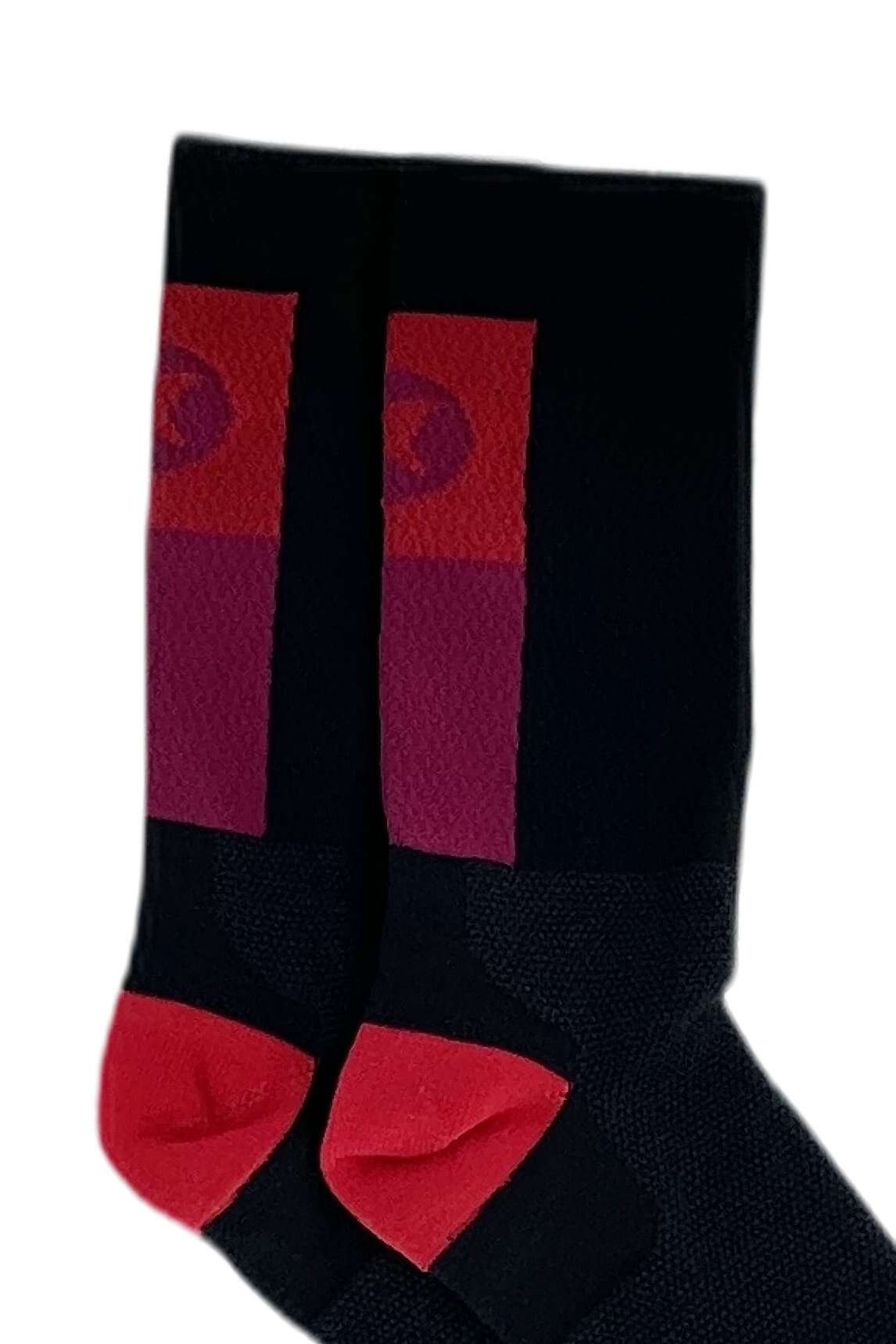 Red Cycling Socks - Summit Close-Up