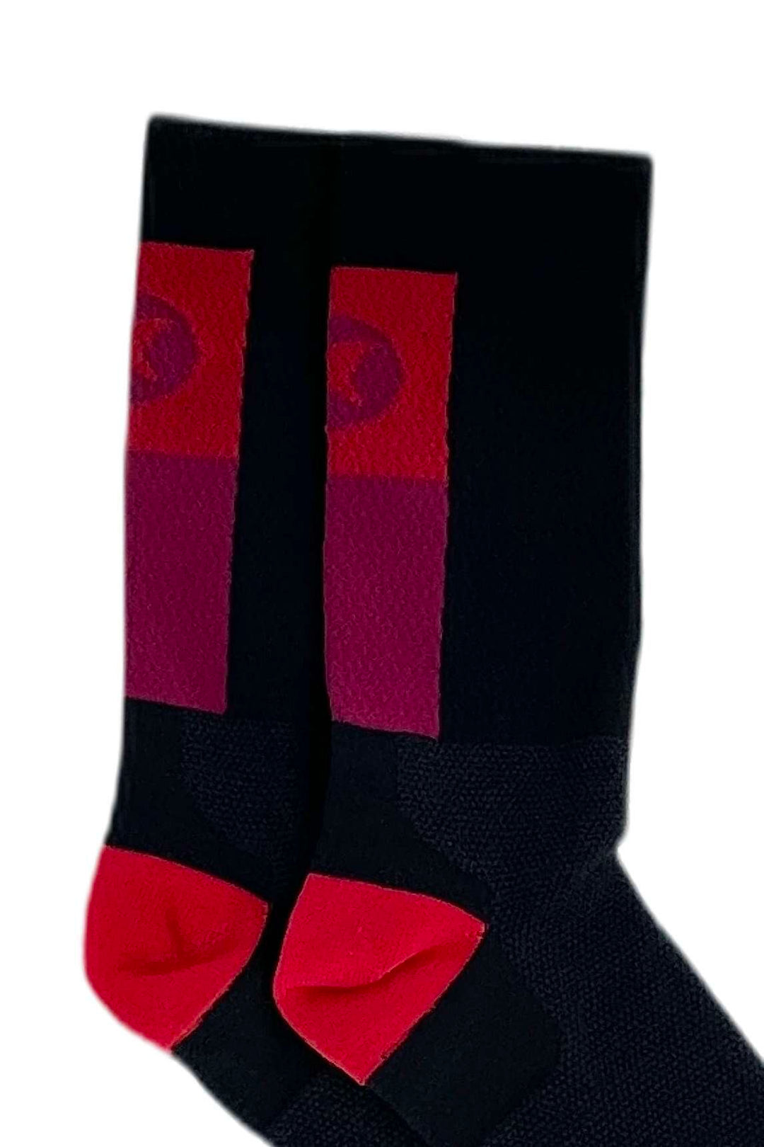 Red Cycling Socks - Summit Close-Up