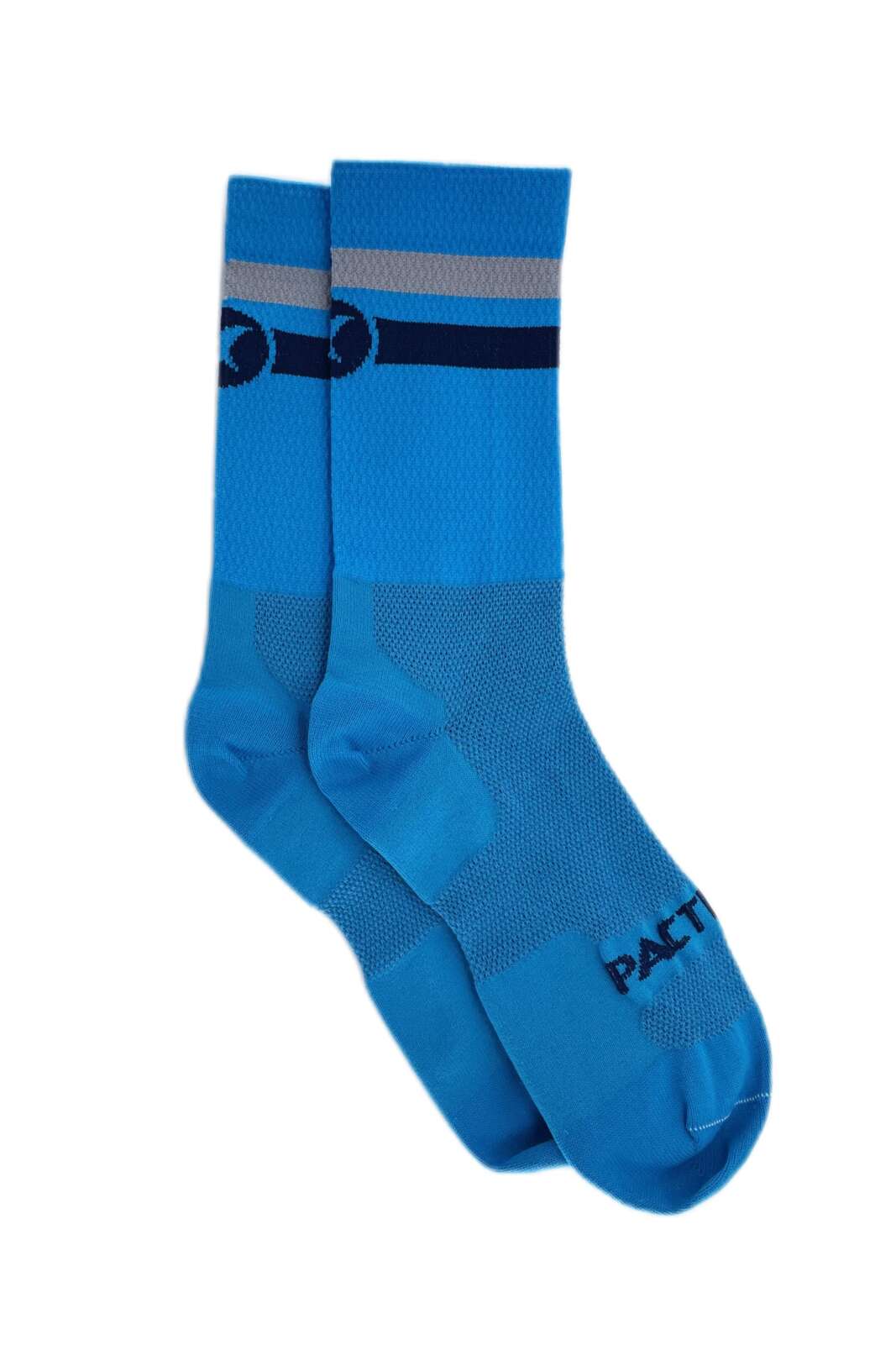 Blue Cycling Socks - Summit Stripe