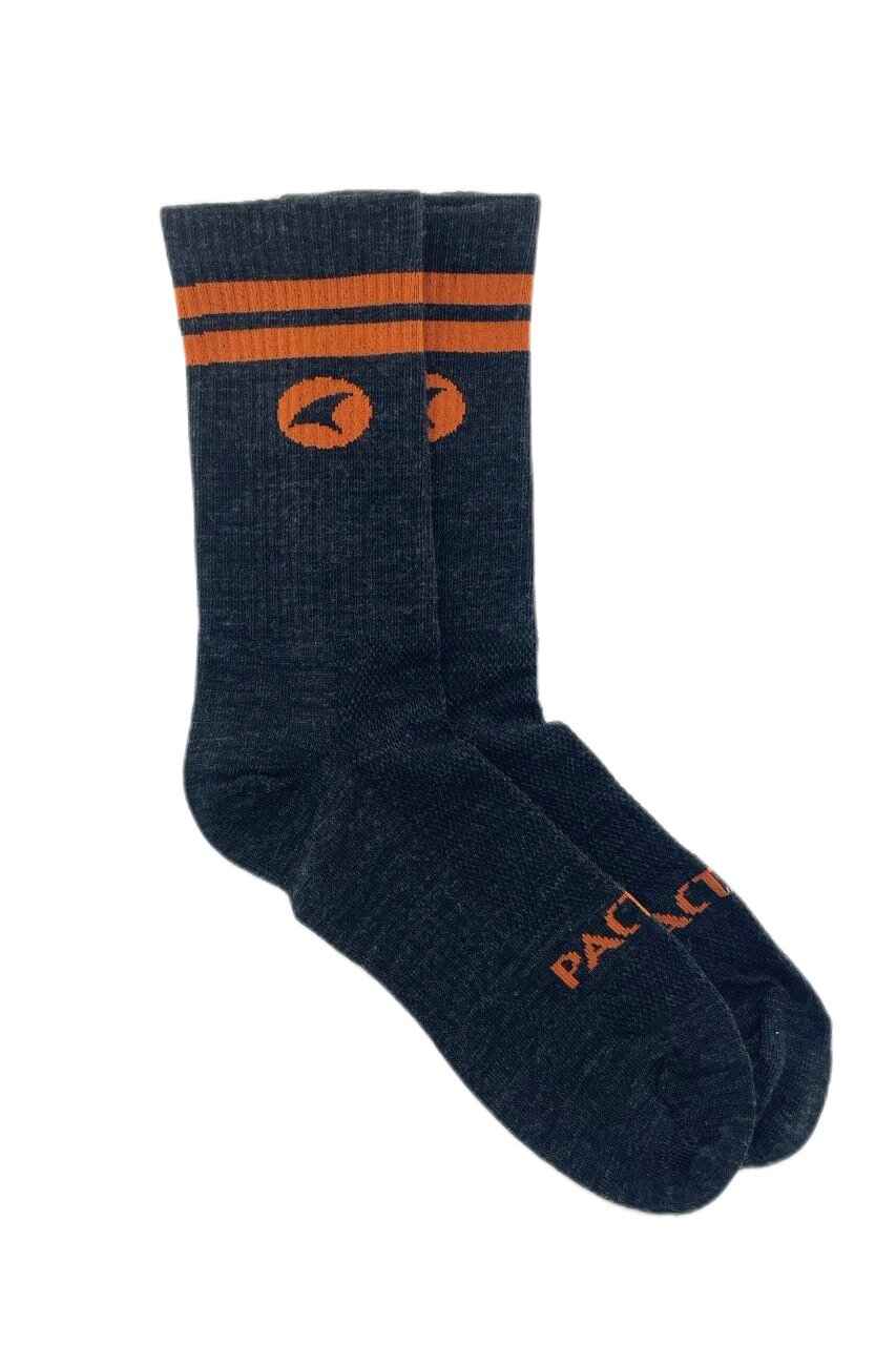 Red/Orange Wool Cycling Socks