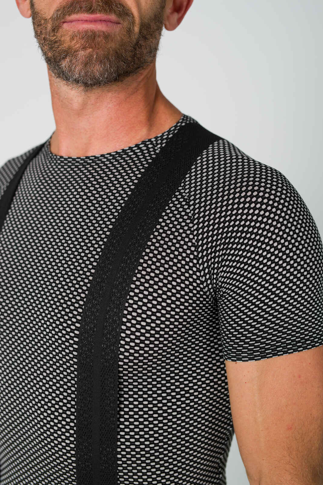 Men's Thermal Cycling Base Layer - Short Sleeve Fabric Detail