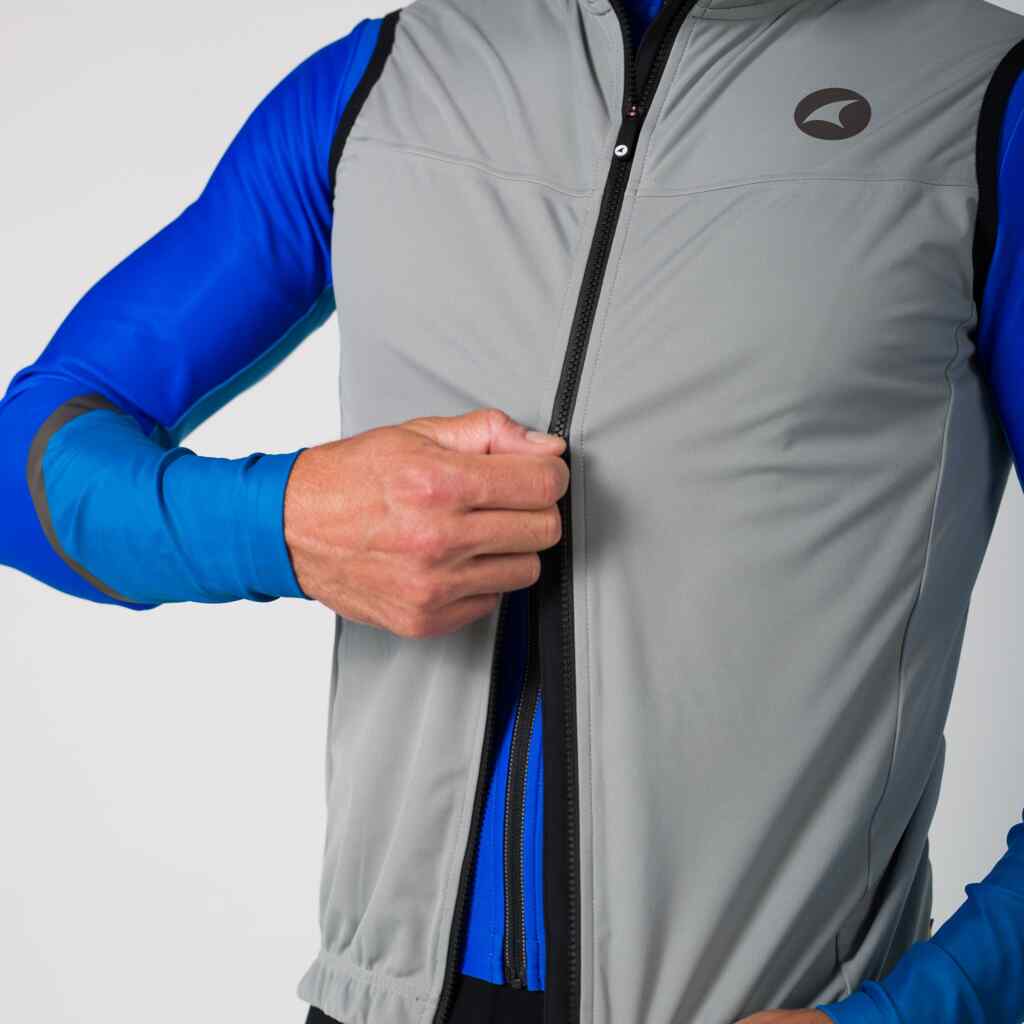 Cycling Vest Two-Way Zipper