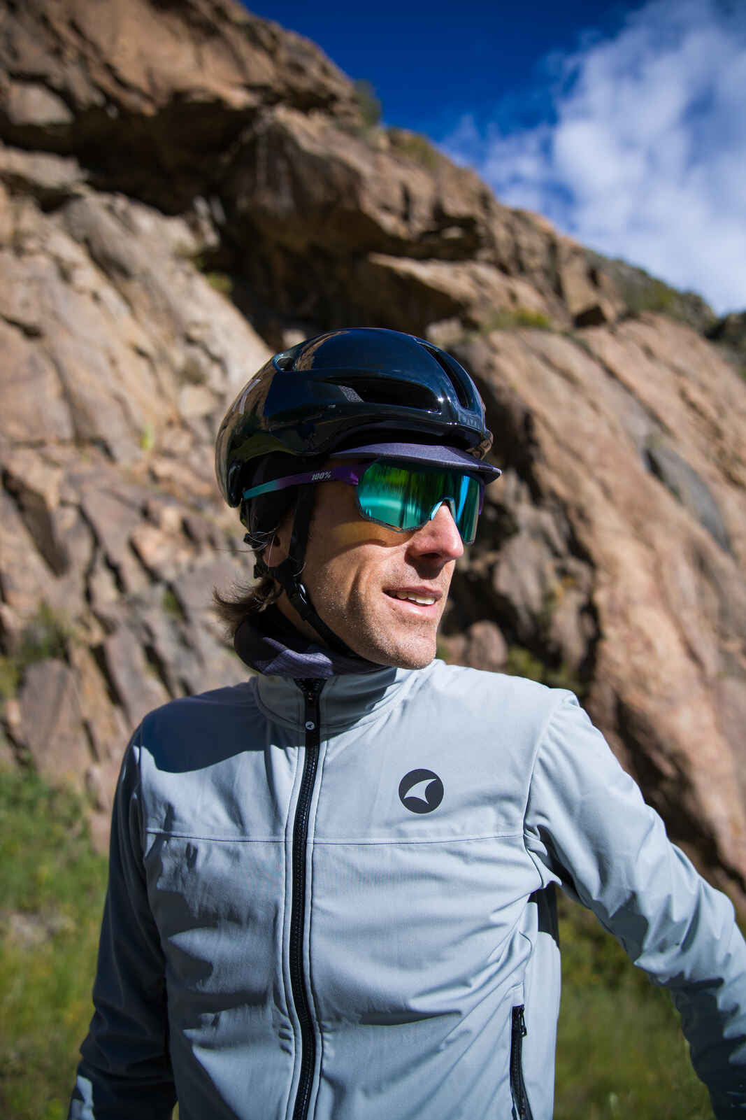 Men's Gray Winter Cycling Jacket - Vertex WX-D Thermal
