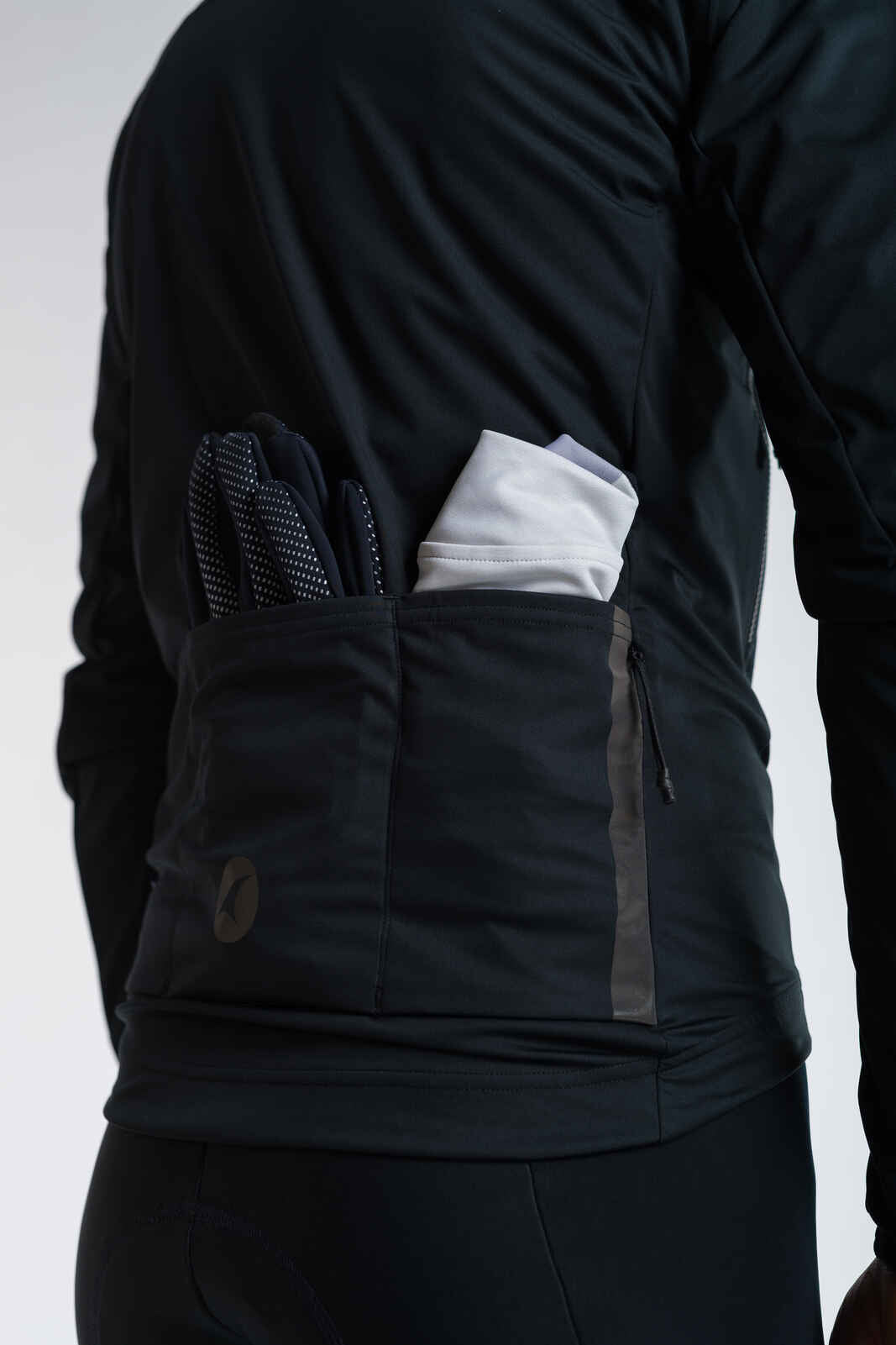 Mens Cycling Jacket for Cold Wet Weather - Back Pockets