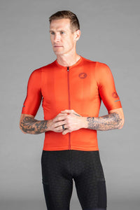 Men's Red Range Aero Cargo Cycling Jersey - Front View
