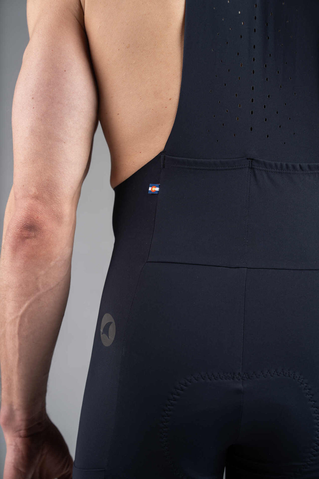 Men's Black Flyte Cargo Cycling Bibs - Back Pockets