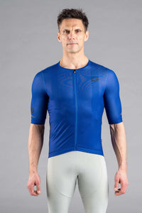 Men's Royal Blue Summit Aero Mesh Cycling Jersey - Front View