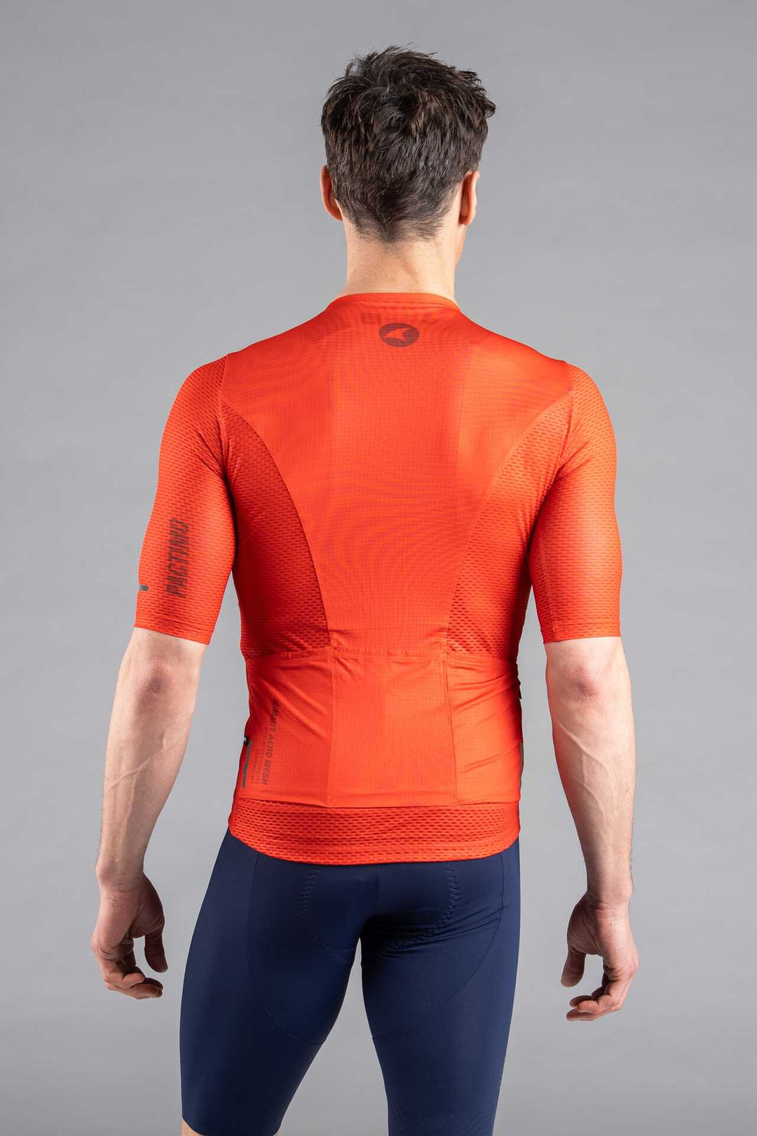 Men's Red Summit Aero Mesh Cycling Jersey - Back View