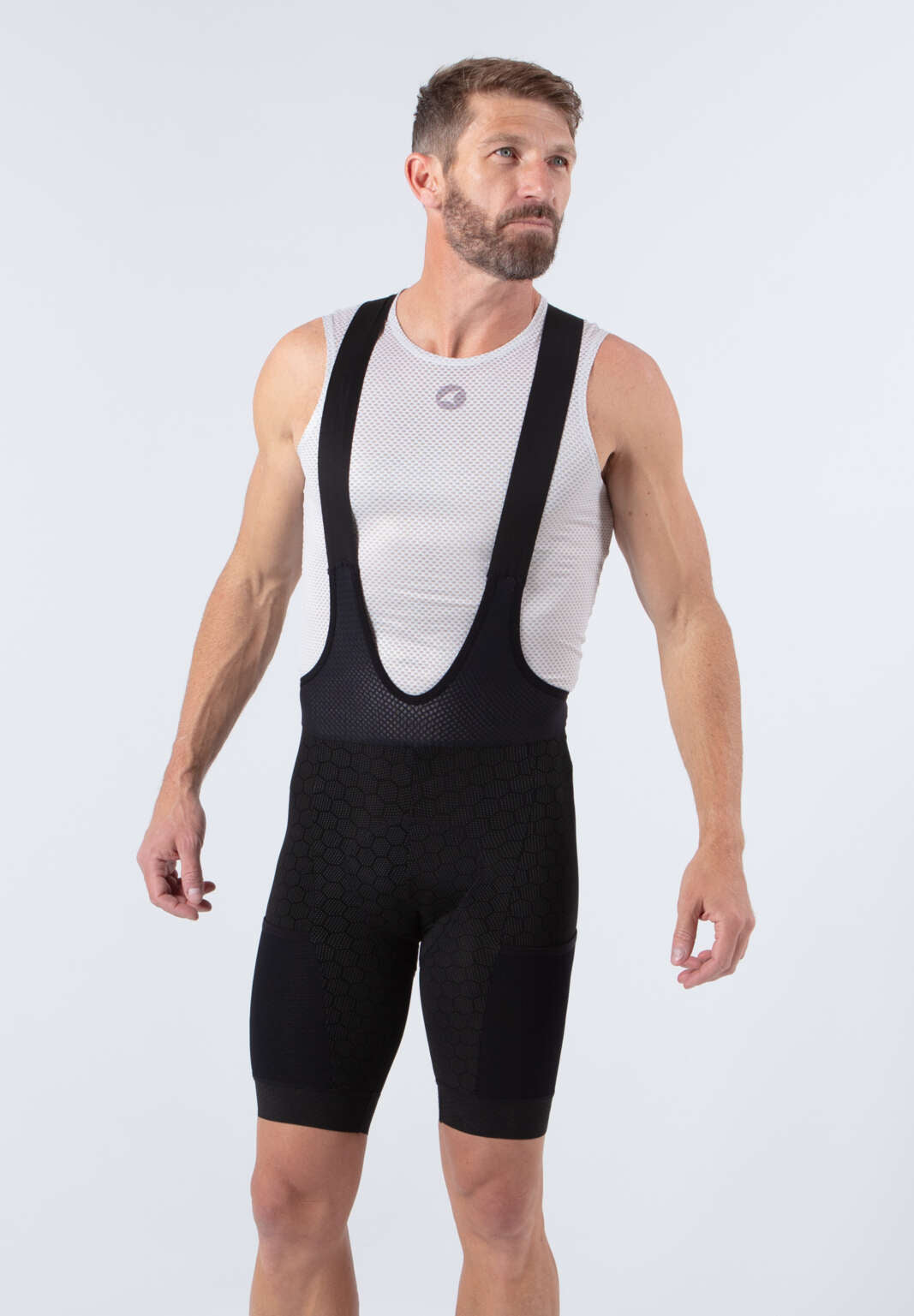 Men's Summit Stratos "12-Hour" Cycling Bibs - Front View