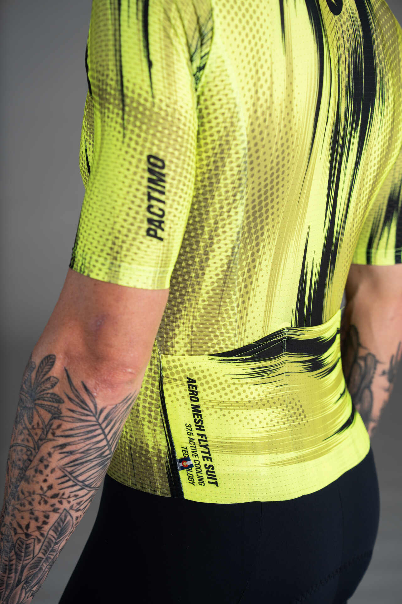 Men's Manic and Black Mesh Cycling Suit - Mesh Sleeve
