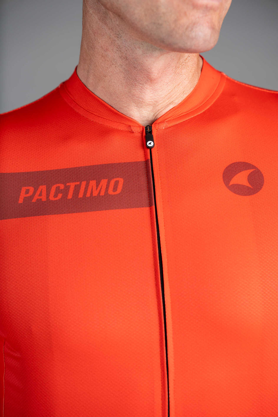 Men's Blue Ascent Aero Cycling Jersey - Collar