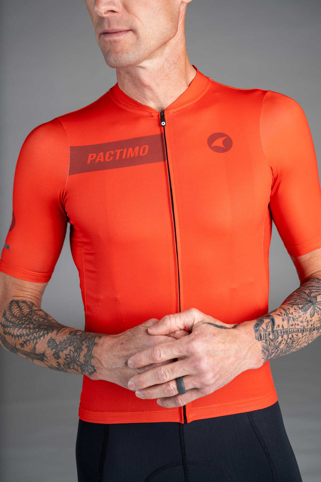 Men's Blue Ascent Aero Cycling Jersey - Front Zipper