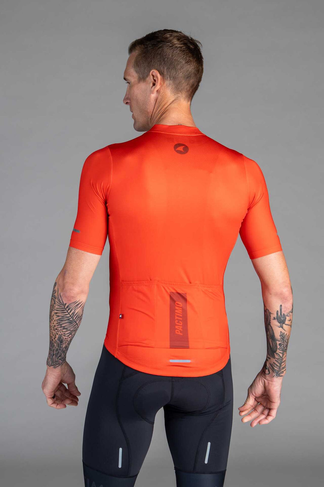 Men's Blue Ascent Aero Cycling Jersey - Back View