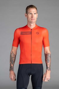 Men's Blue Ascent Aero Cycling Jersey - Front View