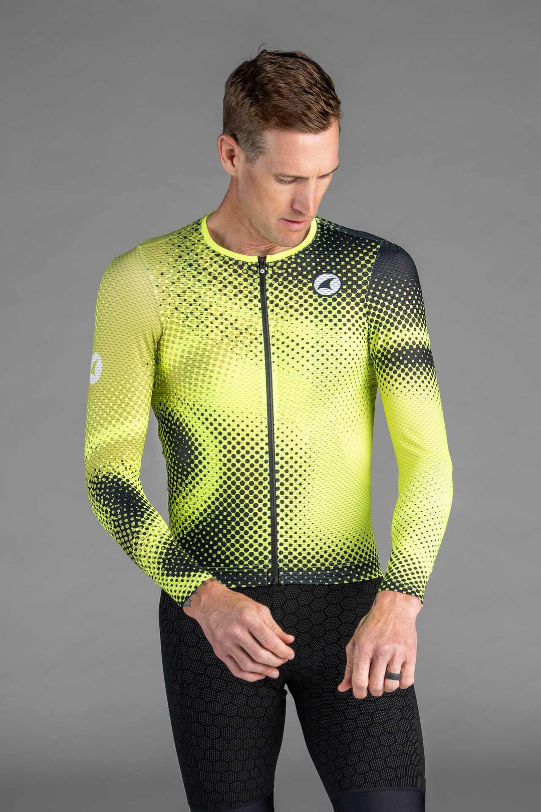 Men's Summit Aero Mesh LS Jersey Altus Manic-Black / Aero / 3XL