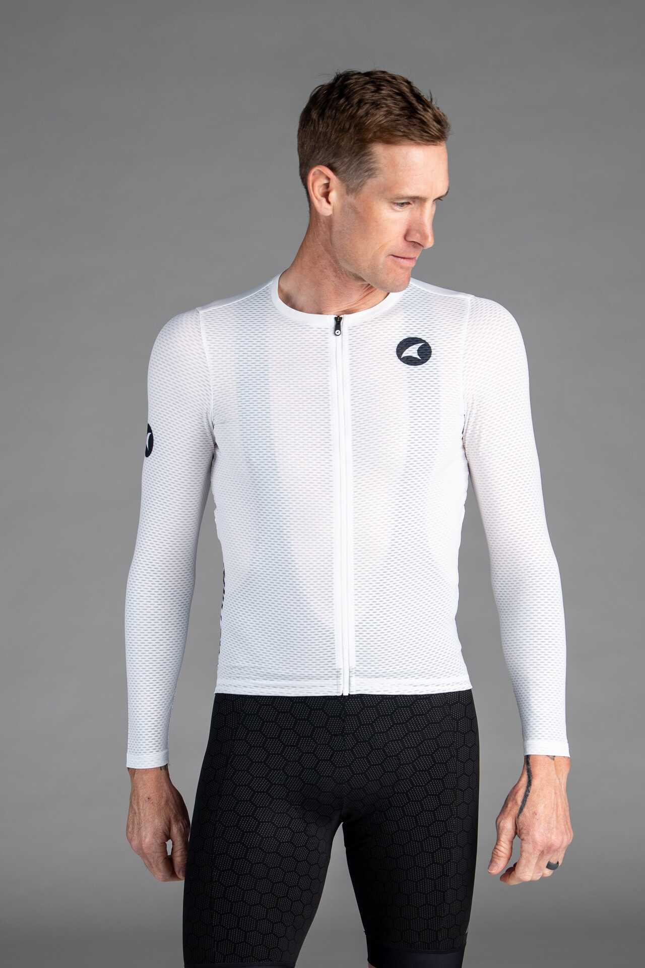 Men's Summit Aero Mesh Long Sleeve Jersey - White