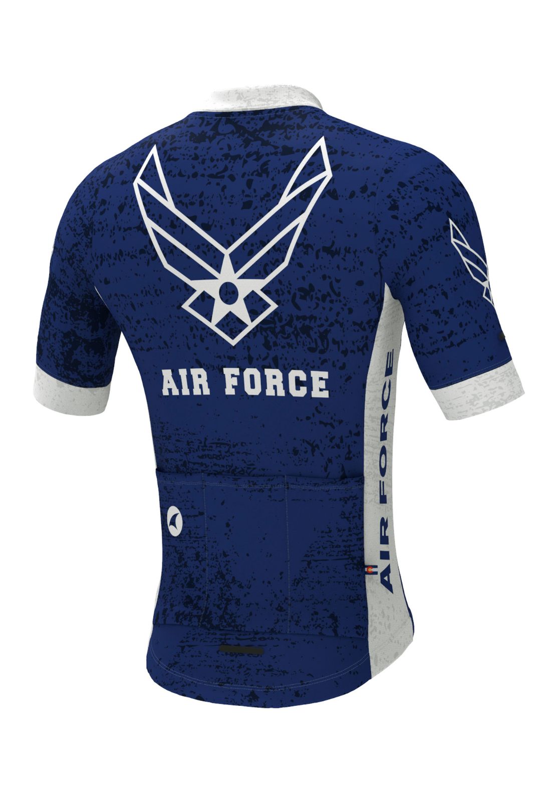 Men's US Air Force Cycling Jersey - Ascent Aero Back View