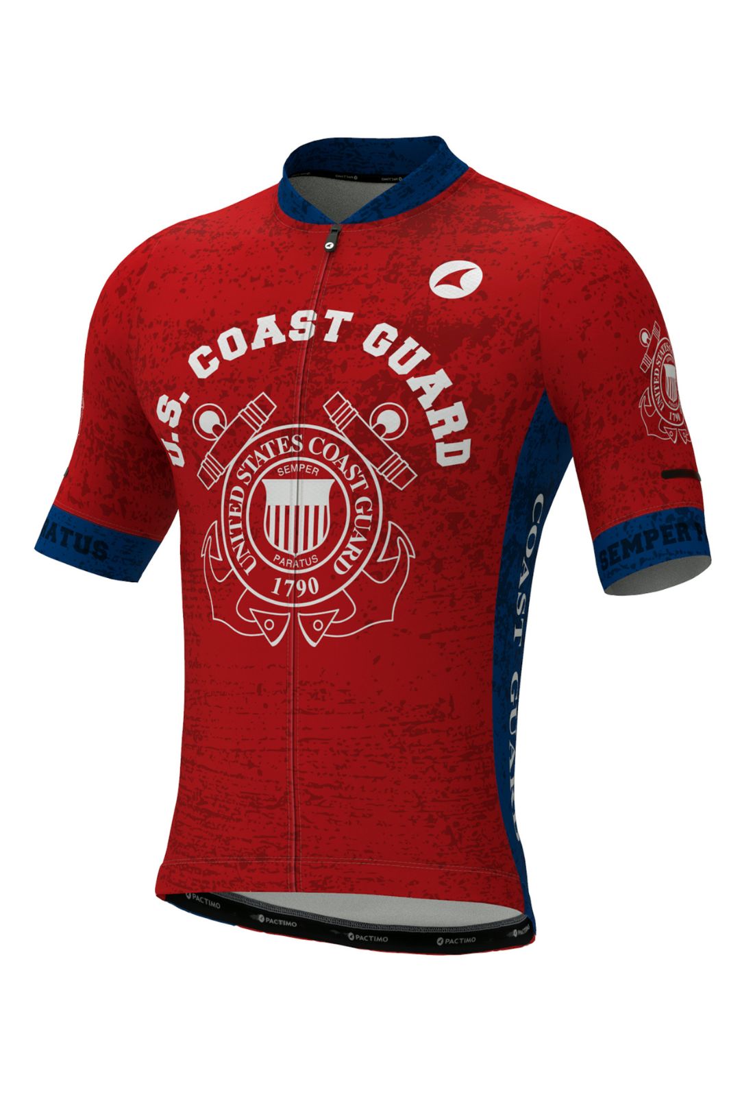Men's US Coast Guard Cycling Jersey - Ascent Aero Front View