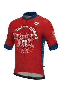 Men's US Coast Guard Cycling Jersey - Front View