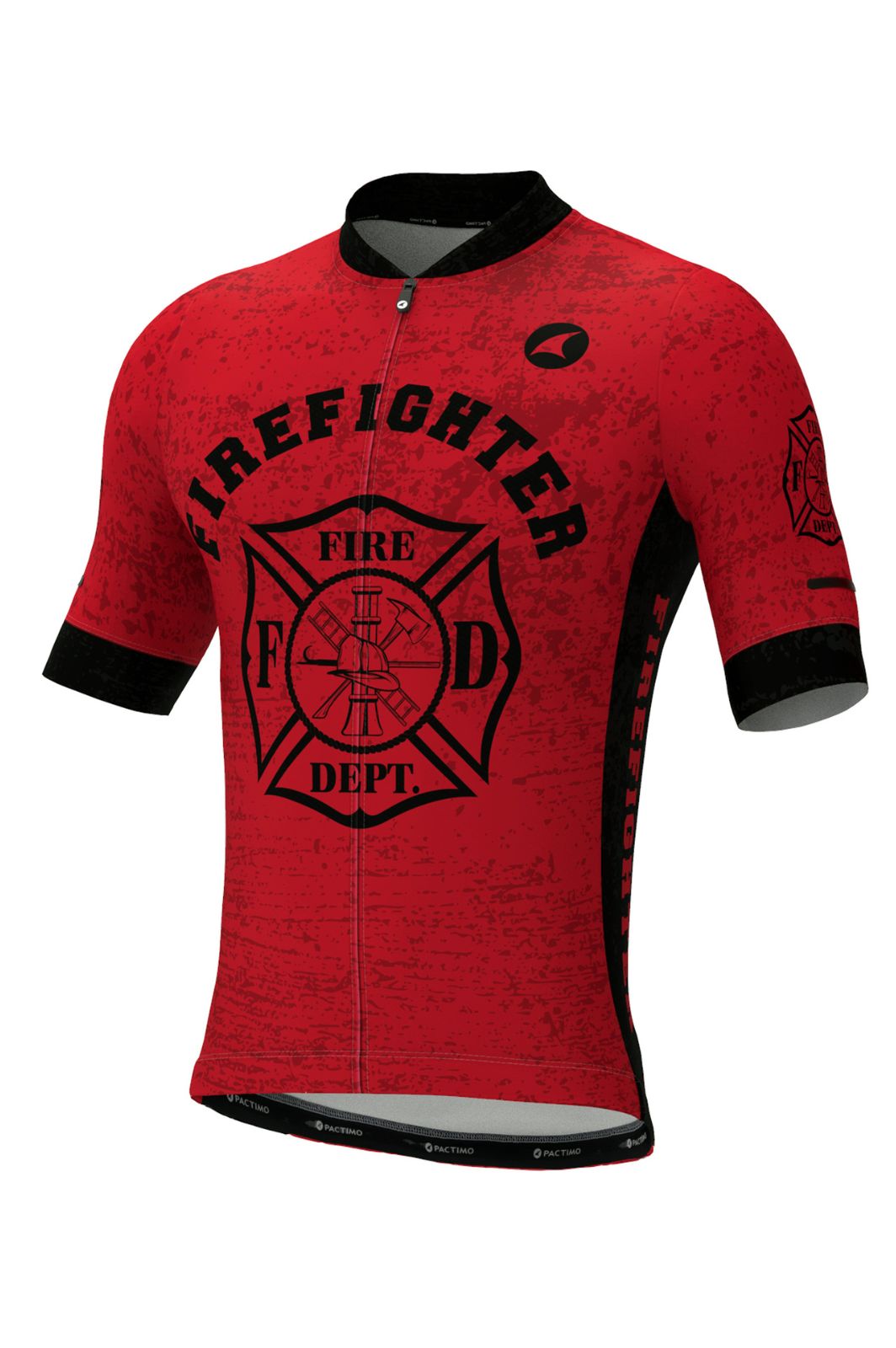 Men's First Responder Firefighter Cycling Jersey - Ascent Aero Front View