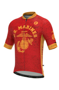 Men's US Marine Corps Cycling Jersey - Front View