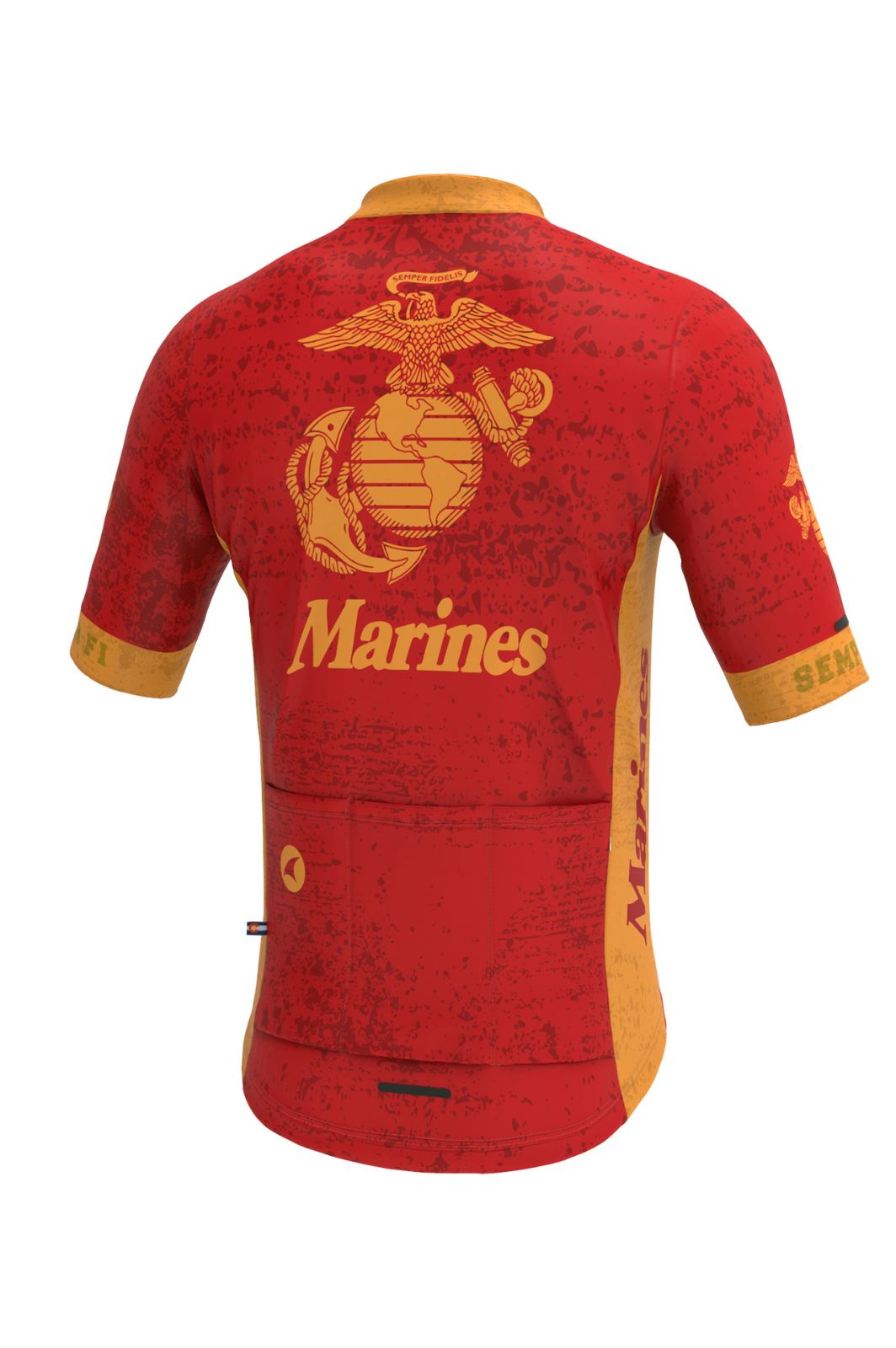 Men's US Marine Corps Cycling Jersey - Back View