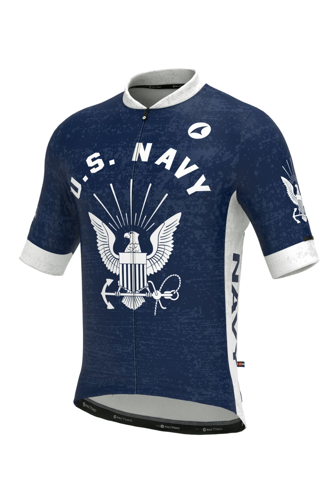 Men's US Navy Cycling Jersey - Ascent Front View