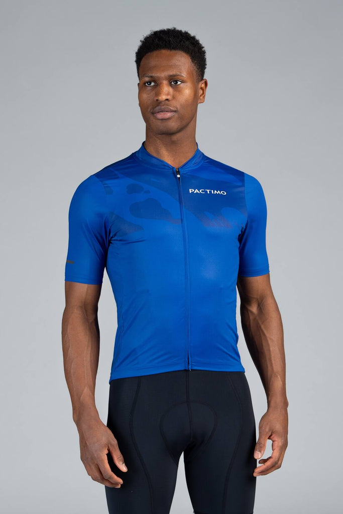 MensBlueAscentCyclingJersey-